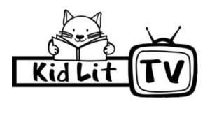 KidLit TV blk-white logo